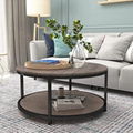 Solid wood cylinder double end table 1