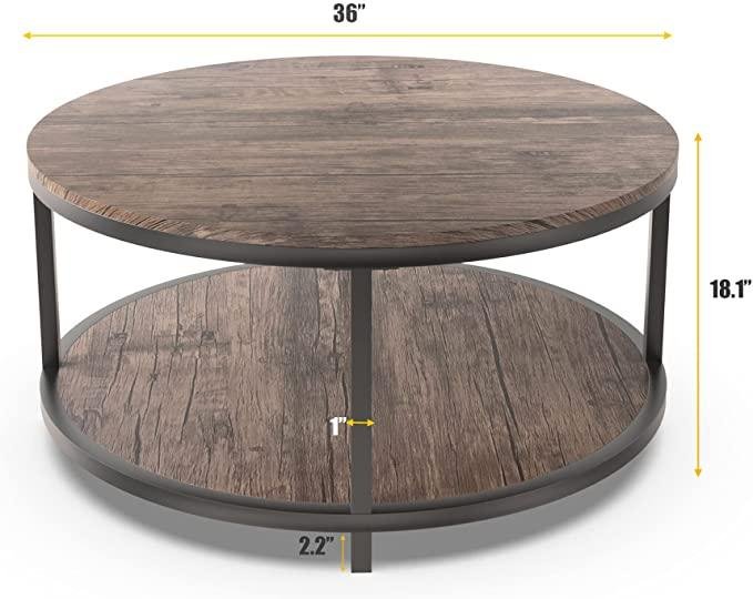 Solid wood cylinder double end table 2