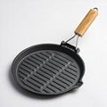 LFGB ，food contact enameled cast iron griddle，kitchenware，cookware ， 3