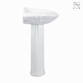 北美CUPC认证浴室卫生间白色优质高温烧制陶瓷三角立柱盆MB-2060C 4