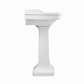 Modern 24 inch 62 cm bathroom freestanding rectangle ceramic pedestal sink 3