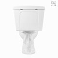 Bathroom ADA CUPC comfort height round s-trap siphonic ceramic two piece toilet 5