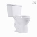 Bathroom ADA CUPC comfort height round s-trap siphonic ceramic two piece toilet 4