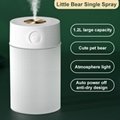 1200ml cute bear spray mist humidifier oil humidifier usb desktop ultrasonic aro 3