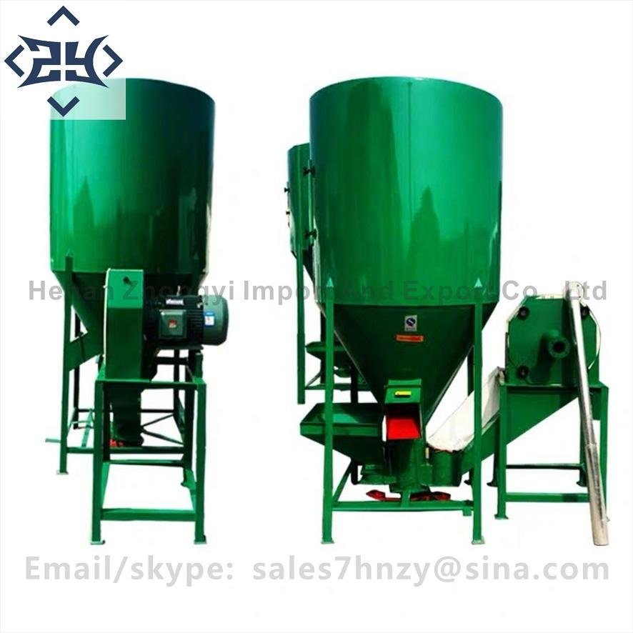 Feed Grinder and Mixer New Design Animal Feed Blender Vertical Feed Grinder and  2