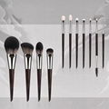 High End Brown Makeup Brush Set OEM       Customized Makeup Brush Set      1