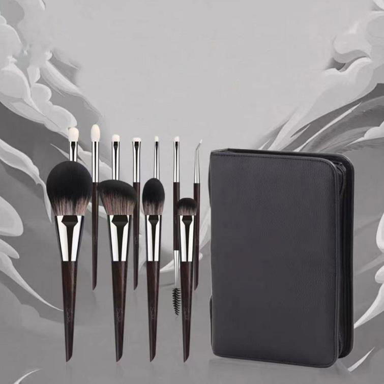 High End Brown Makeup Brush Set OEM       Customized Makeup Brush Set      2