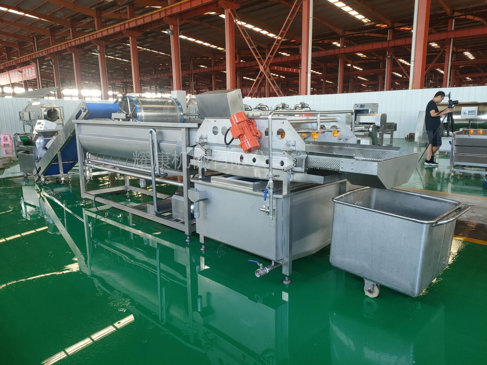 Automatic vegetable cleaning and processing line 5