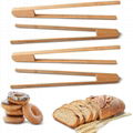 Bamboo cooking tong,bamboo bread tongs