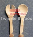 bamboo salad spoons set,bamboo serving