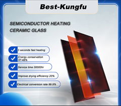 Heating ceramic glass