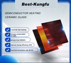 Heating ceramic glass