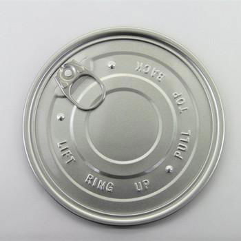 The Tin or Aluminum EOE-easy open end use of metal packaging for food 