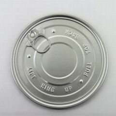 The Tin or Aluminum EOE-easy open end use of metal packaging for food 