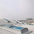 山东日鑫B型圆拱侧开型采光排烟天窗GHPC-30100防雪薄型通风装置