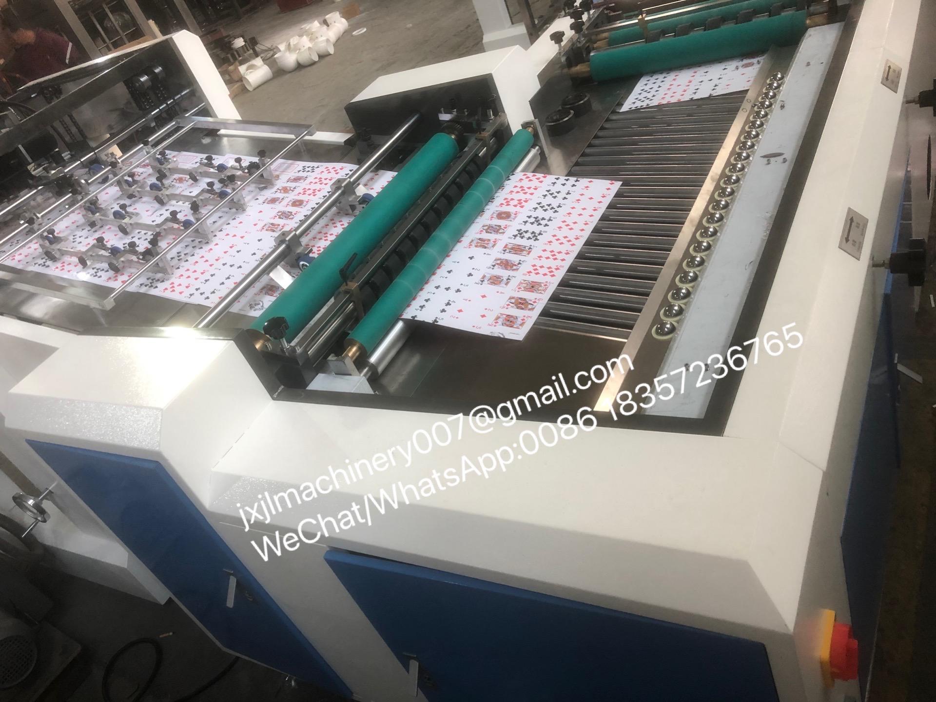 Fully Automatic Playing Cards Slitting Machine Poker Game Cards Making