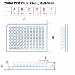 Cellpro Universal 0.2ml 96-well PCR plates Medical care