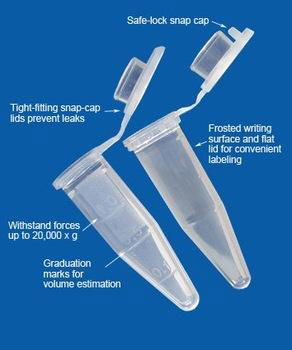 Cellpro SnapLock Micro Centrifuge Tube 1.5ml Lab Consumables 5