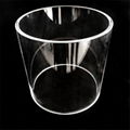 Heat Resistant quartz glass tube large diameter quartz tube clear polished glass 1