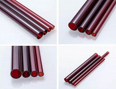 Opaque Quartz Tubes Red quartz tube Quartz Glass Tube for IR Heater