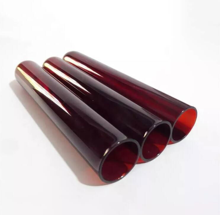 Opaque Quartz Tubes Red quartz tube Quartz Glass Tube for IR Heater 3