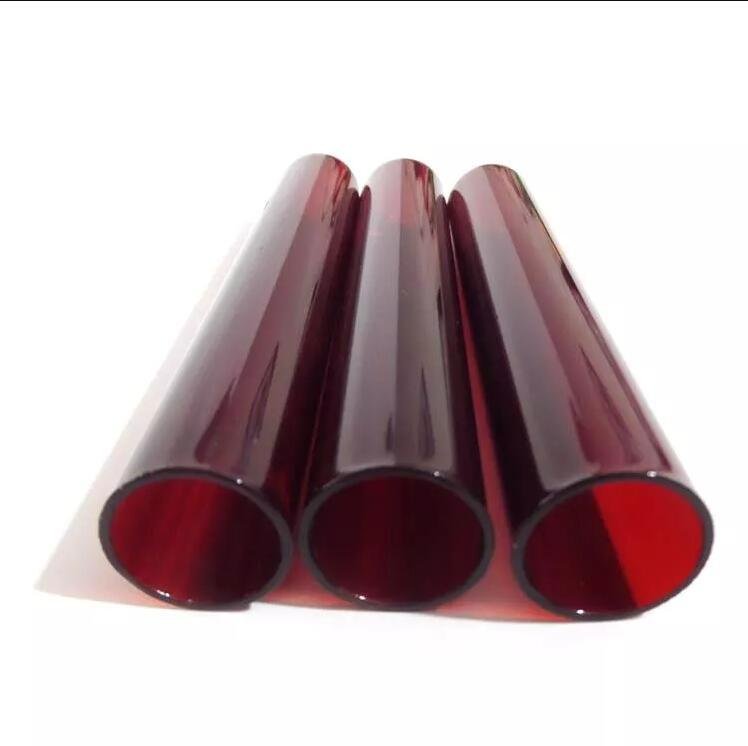 Opaque Quartz Tubes Red quartz tube Quartz Glass Tube for IR Heater 4