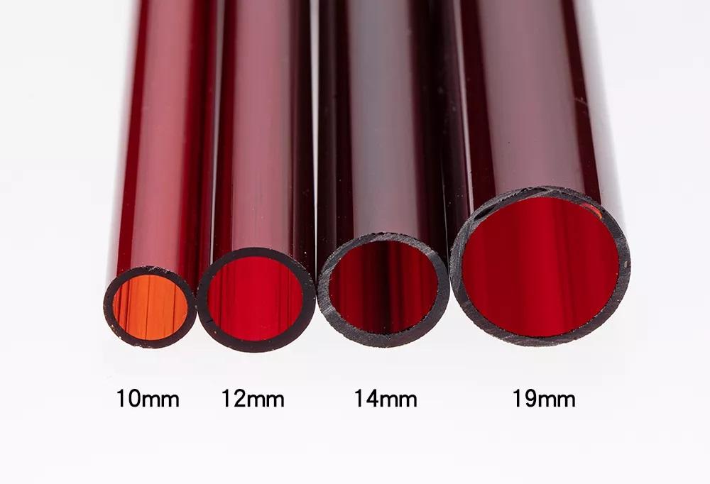 Opaque Quartz Tubes Red quartz tube Quartz Glass Tube for IR Heater 5