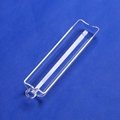 Clear quartz boat with handle for lab research quartz glass boat 