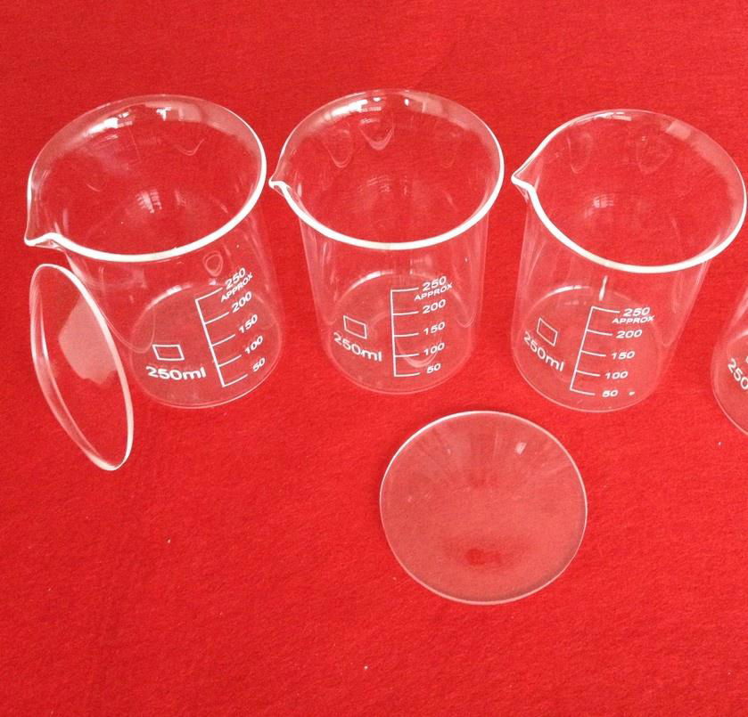 Chemistry Glassware Quartz Beaker Heat Resistant Quartz Glass Measuring Beaker 4