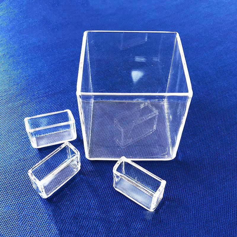 Custom laboratory quartz glass container quartz vessels tank 5