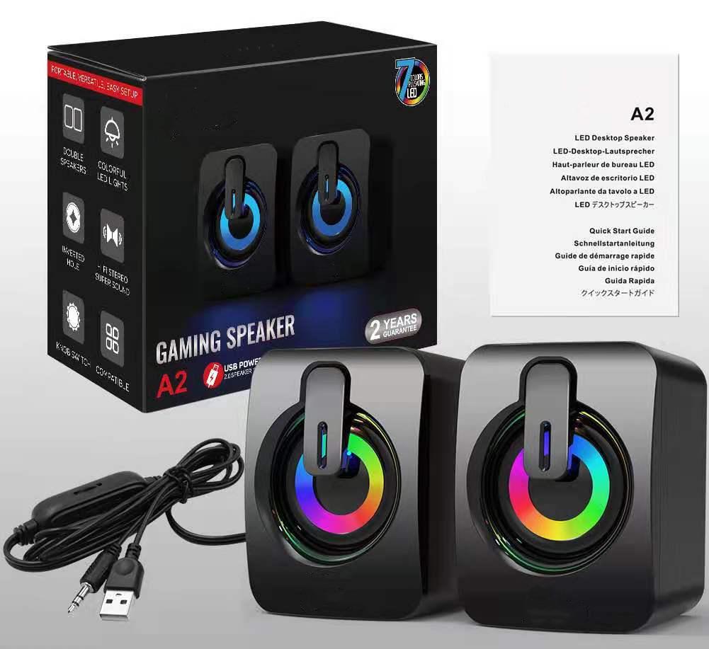 amzon PC computer RGB LED light gaming speaker soundbar