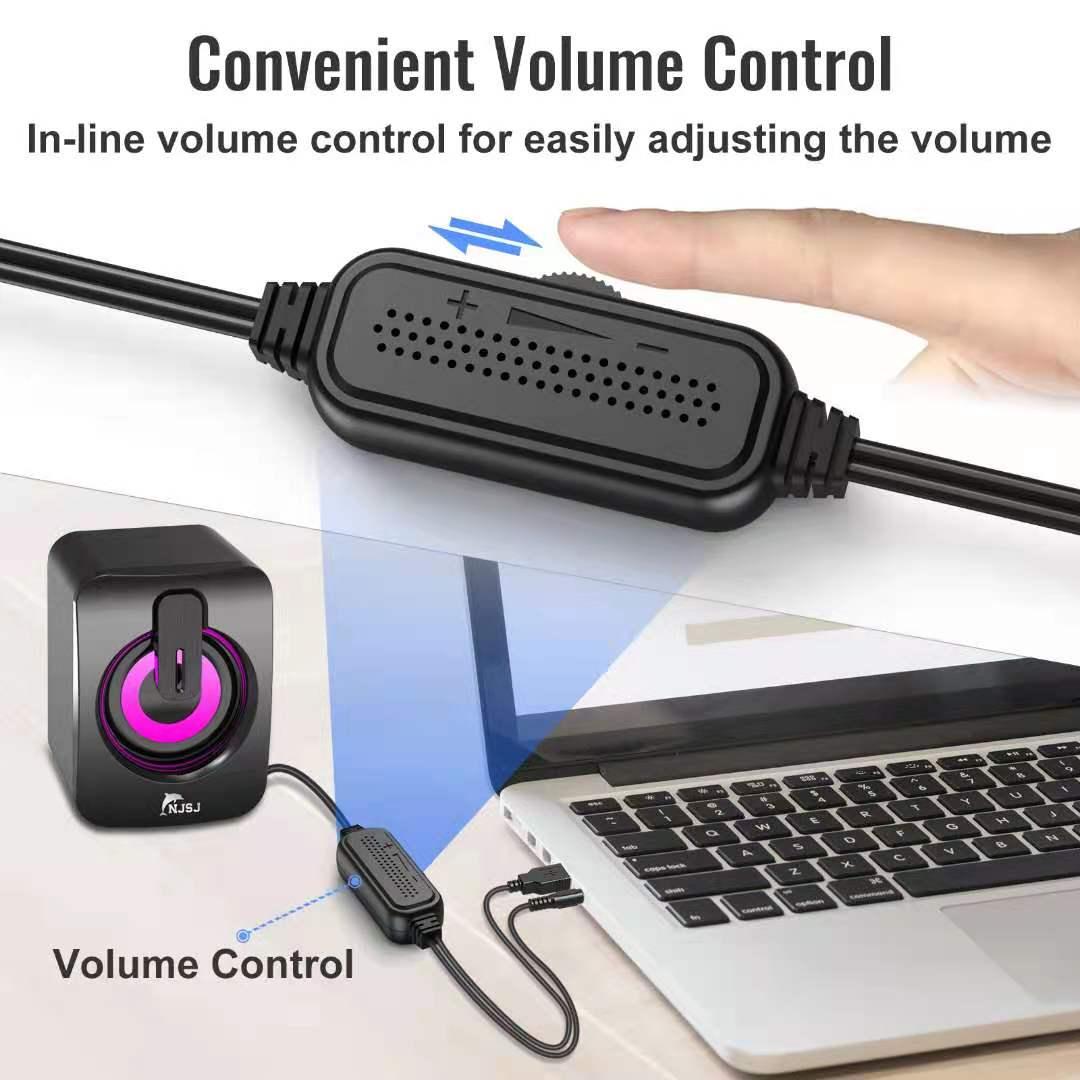 雅爾曼電腦發光帶燈便宜促銷禮品音箱 5