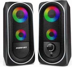 amzon PC computer RGB LED light 2.0 speakers