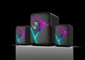amzon PC computer RGB gaming LED light 2.0 speakers
