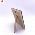 PS Plastic Curved Line Photo Frame Brown Wood Pattern Frame  4