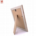 PS Plastic Curved Line Photo Frame Brown Wood Pattern Frame  5