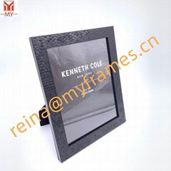 PS Black Small Hexagonal Splicing Design Photo Frame Behind Flannel Design