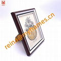  MDF Brown Wood Grain with Black and White Lines Embellished Photo Frame  1