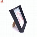 PS Plastic Plain Black Beveled Lines Photo Frame 3