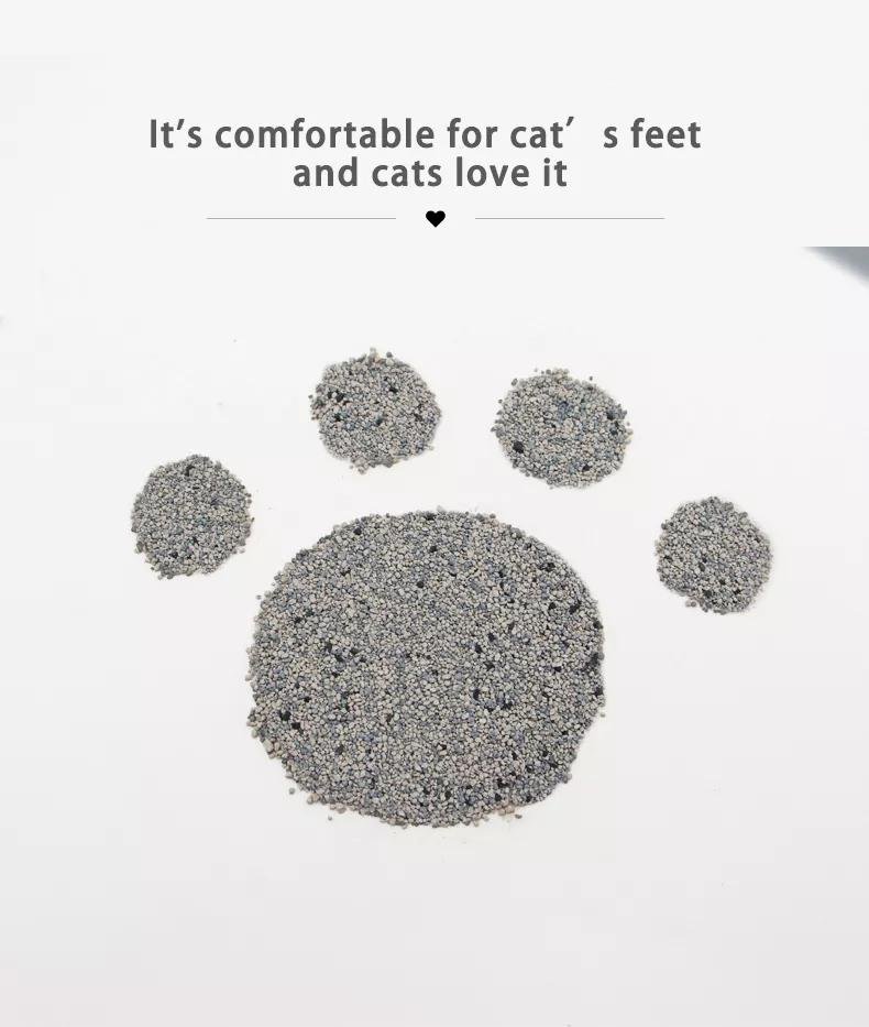 100% dust free black mineral sand strong clumping cat litter 3