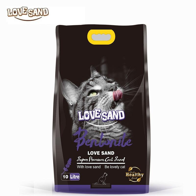 wholesale 100% sodium pet litter original pet sand manufacturer lemon scent bent 2
