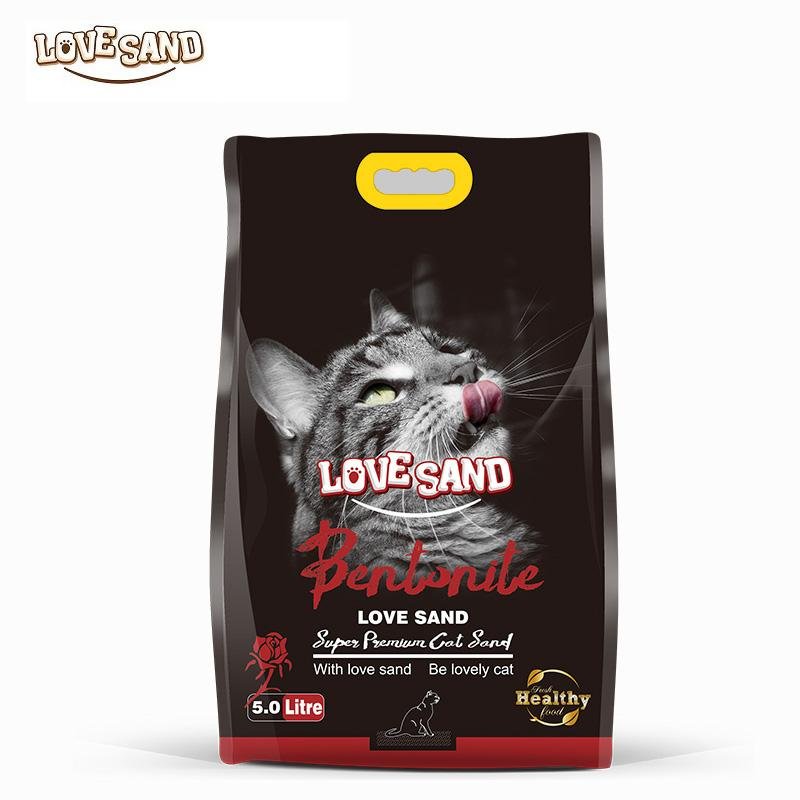 wholesale 100% sodium pet litter original pet sand manufacturer lemon scent bent 5
