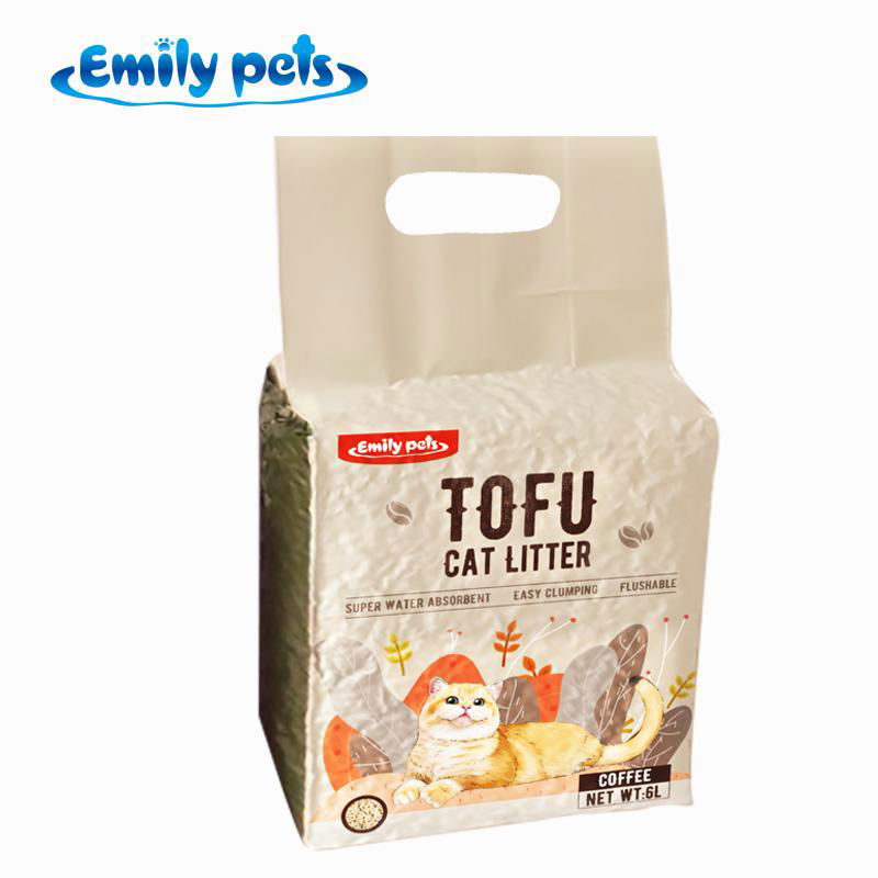 OEM Natural Tofu Cat Litter Cat Sand Flushable Arena Para Gatos Arena De Gato 5  3