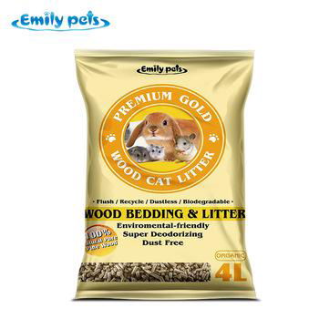 emily pets 100% natural cat litter sand pine wood premium 3