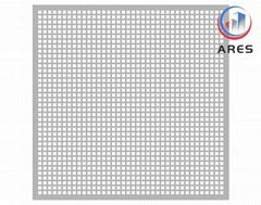 Square Holes Aluminum Perforated Sheet Metal HJP-1015S   Square Perforated Sheet