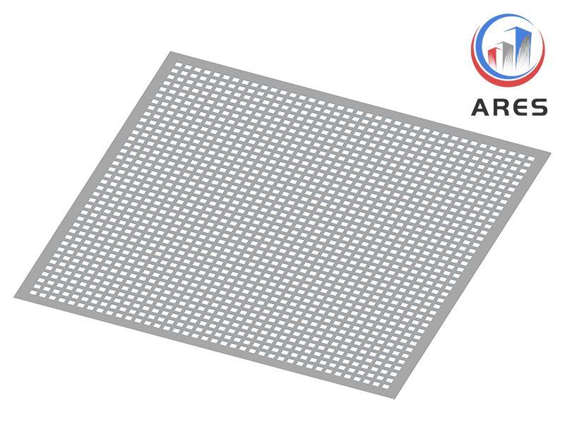 Square Holes Aluminum Perforated Sheet Metal HJP-1015S   Square Perforated Sheet 2