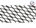 Diamond Expanded Mesh with Black Matt Finish          Diamond Shape Metal Mesh  