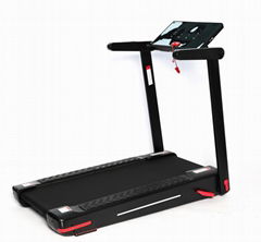 Home Use Whole Folding Electric Treadmill with Big Screen