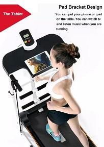 Cardio Workout Manual Jogging Walking Treadmill with Tablet 3