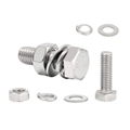 High Precision CNC Metal Parts Hexagon Bolts Fasteners Stainless Steel Machining 1